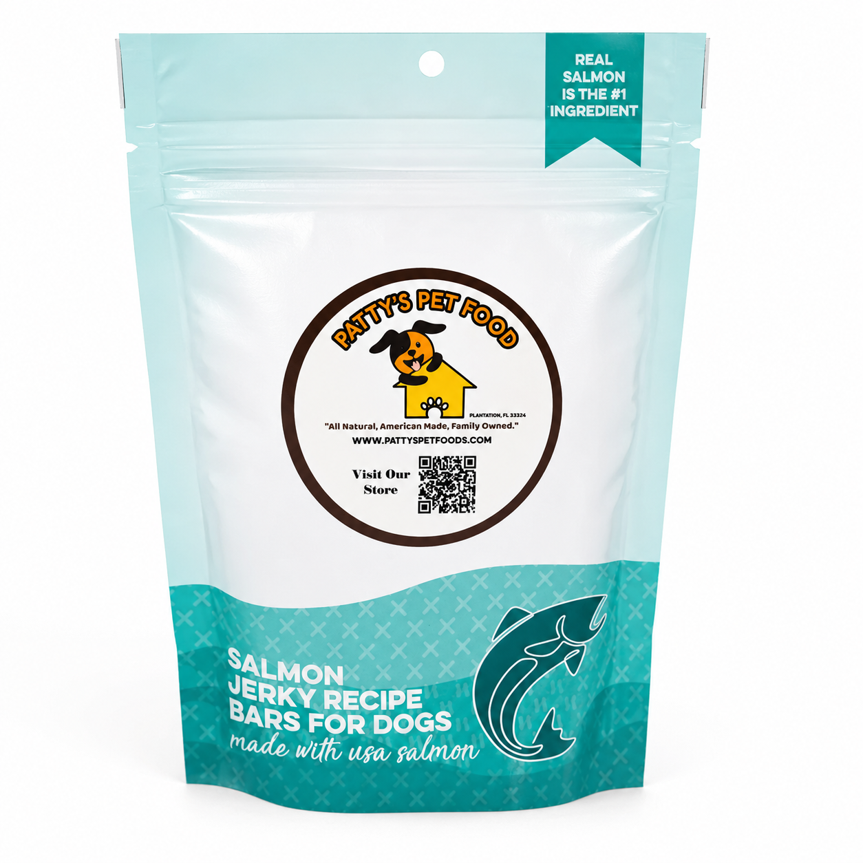 Wild-Caught Salmon Jerky Dog Treats – Human-Grade Grain-Free High-Protein Training Treats