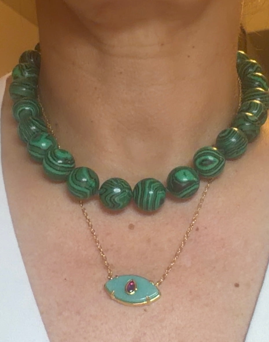 Abby's Knot Natural Stone Necklace