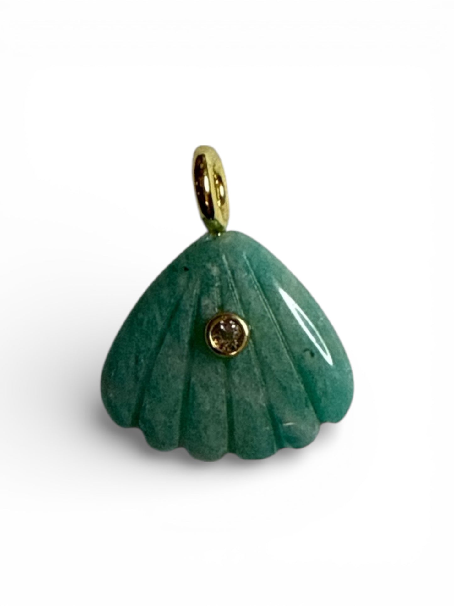 Mini Shell Natural Stone Charm