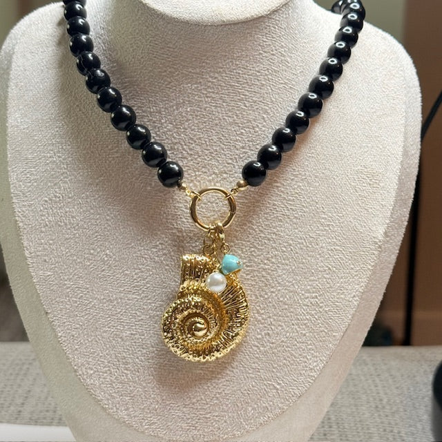 Tiger Eye Beaded Necklace – Handmade Boho Beach Jewelry for Women