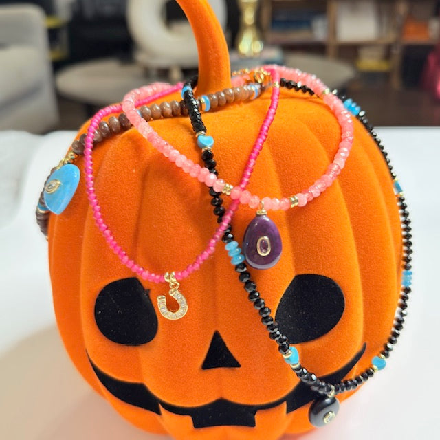 Handmade Natural Stone Bead Necklace