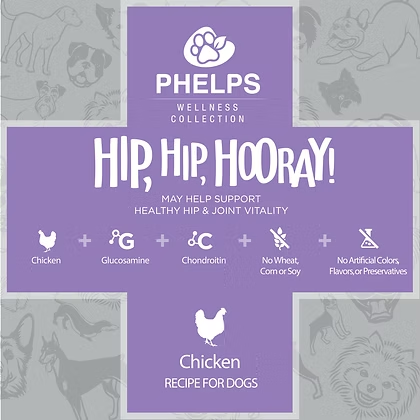 Hip & Joint Support Chicken Jerky Dog Treats– Phelps Wellness Collection