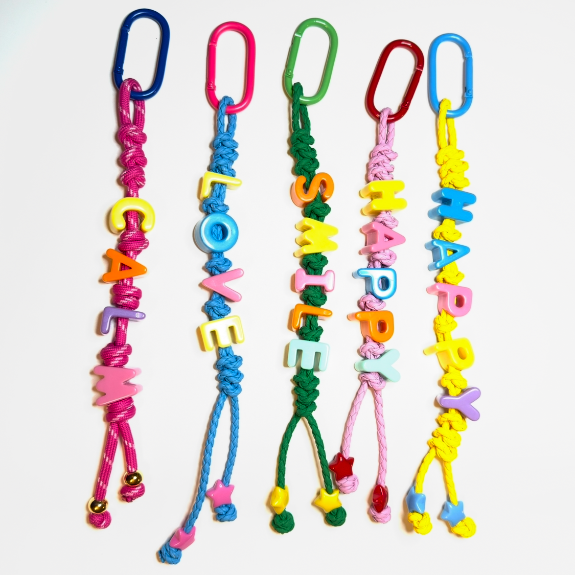 Color Pop Positive Vibes key chain