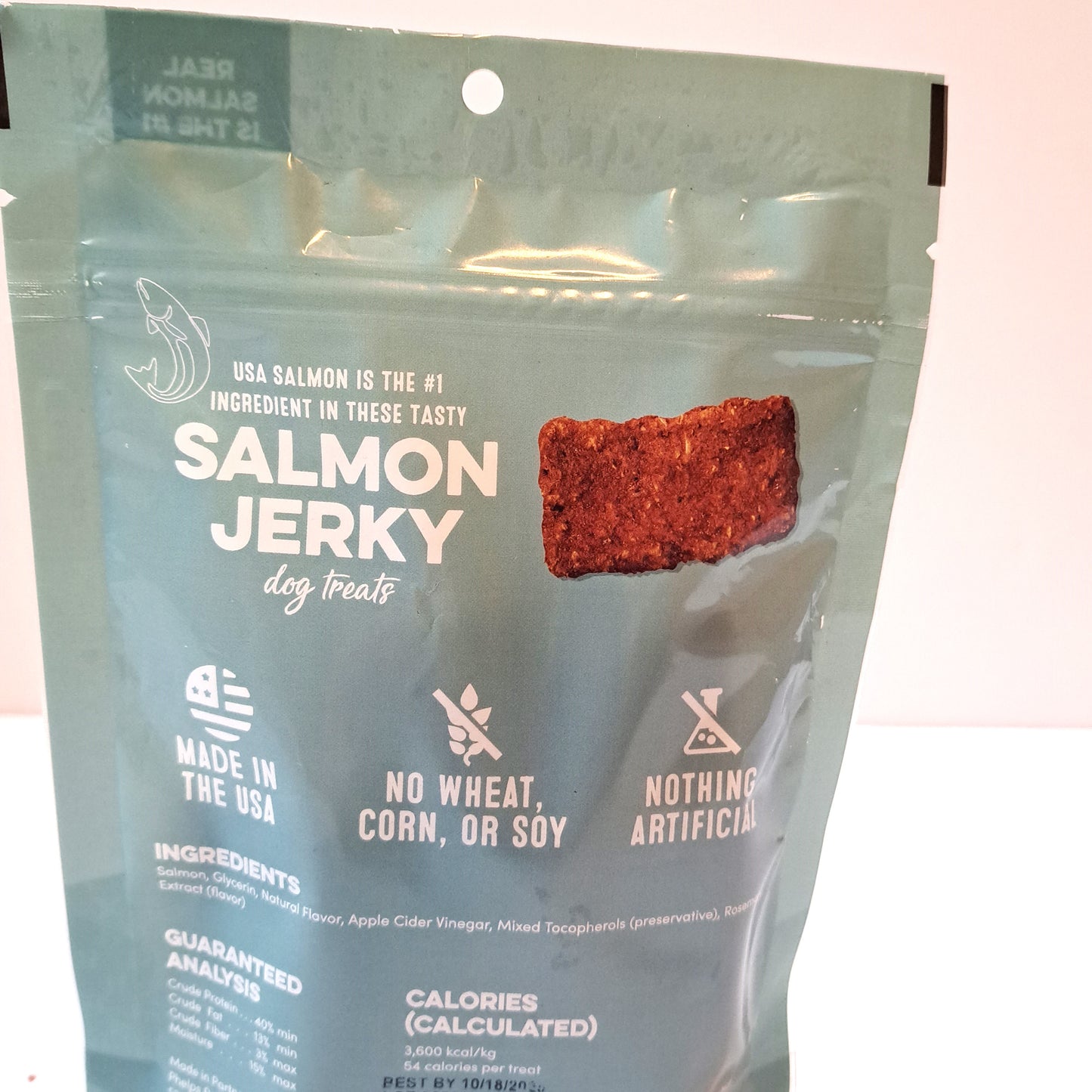 Pooch Perfect Dog Jerky Treats-Wild-Caught Salmon Jerky