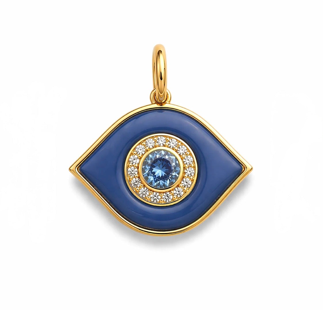 Jumbo Stone Evil Eye Charm