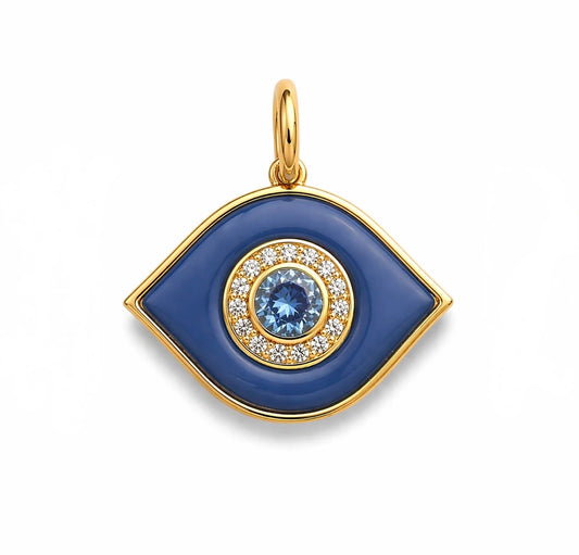 Jumbo Stone Evil Eye Charm