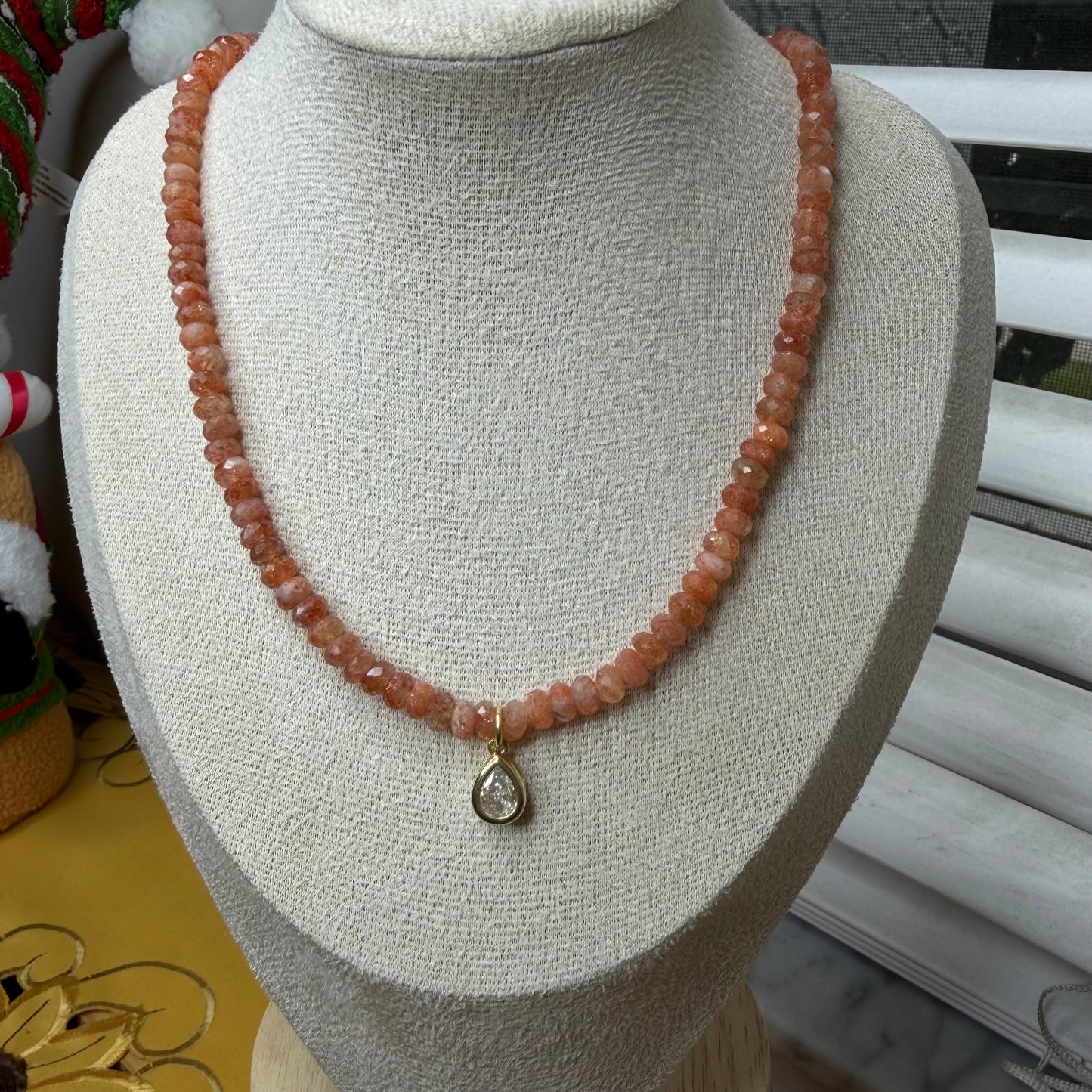 Sun & Moon Gemstone Necklace