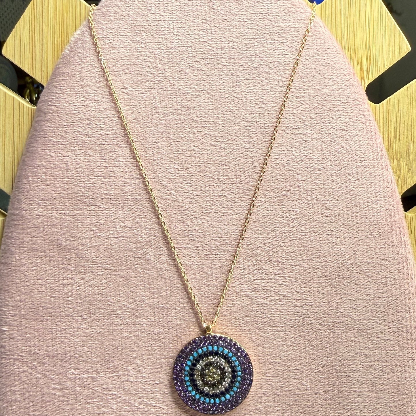 Guardian Glow Necklace – 18K Gold Plated 925 Sterling Silver with CZ Protector Pendant