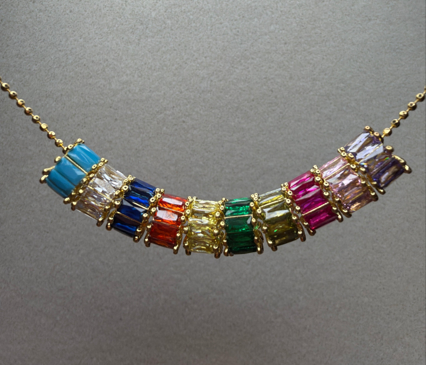 Rainbow Sparkle CZ Jewelry Spacer