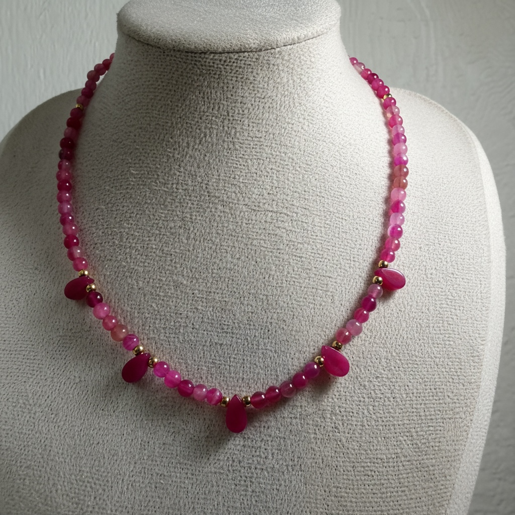 Mini Candy Drop Necklace with 18K Gold Spacers | 16" + 2" Extension