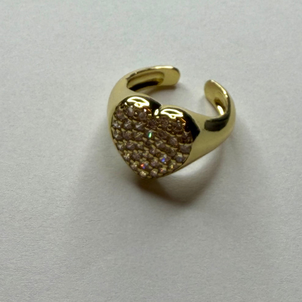 Sweetheart Sparkle Adjustable Pinky Ring