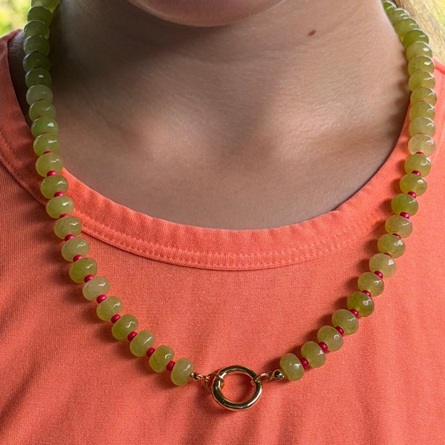 Limoncello Serpentine Beaded Necklace