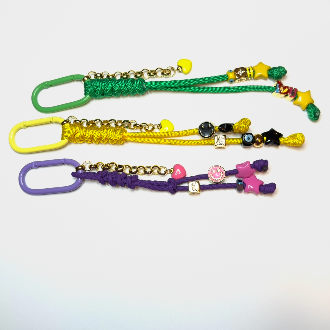 Color Pop Positive Vibes key chain