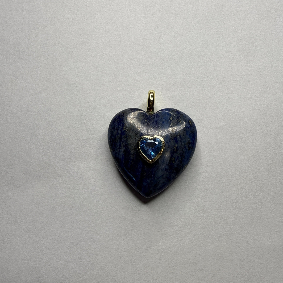 💖Puffy Heart Natural Stone Charm