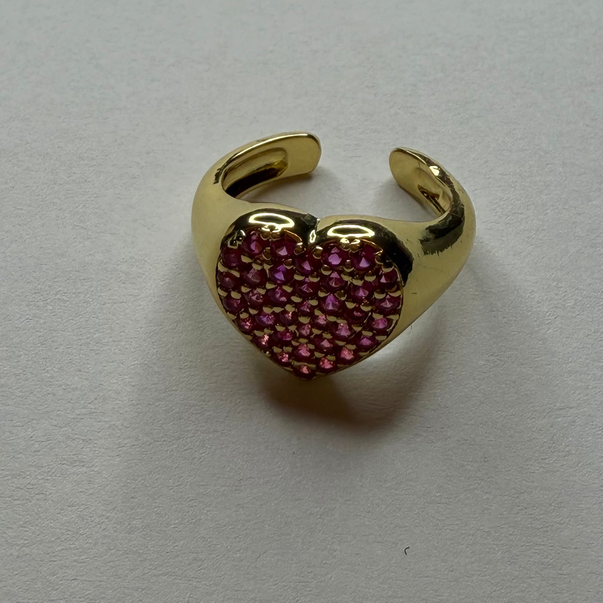 Sweetheart Sparkle Adjustable Pinky Ring