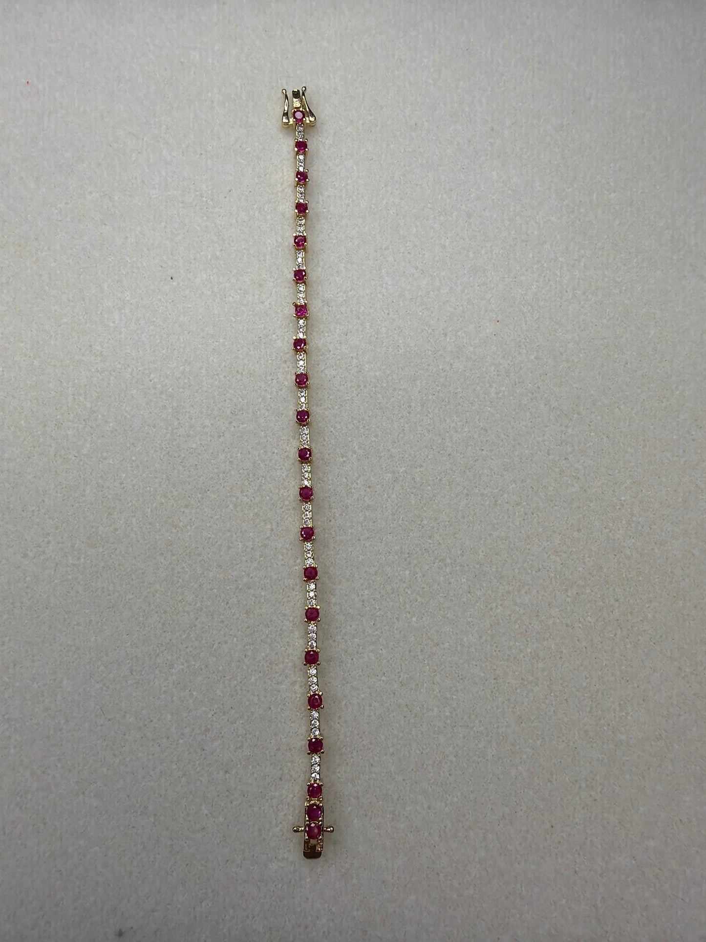 3A Rainbow CZ Tennis Bracelet (6.5" to 7")