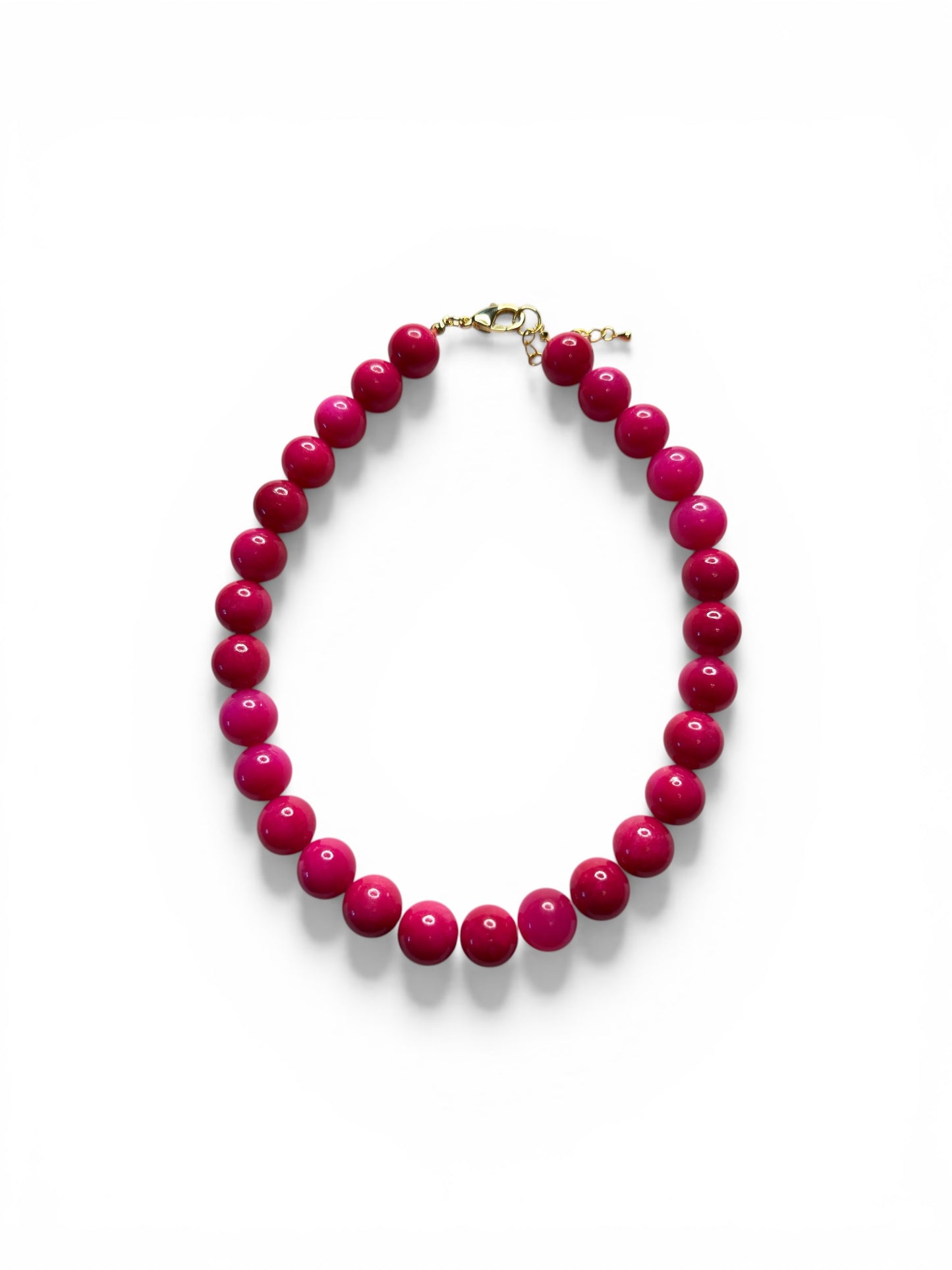 Jade Sugar Pop Chunky Necklace - 14mm Chunky Beads
