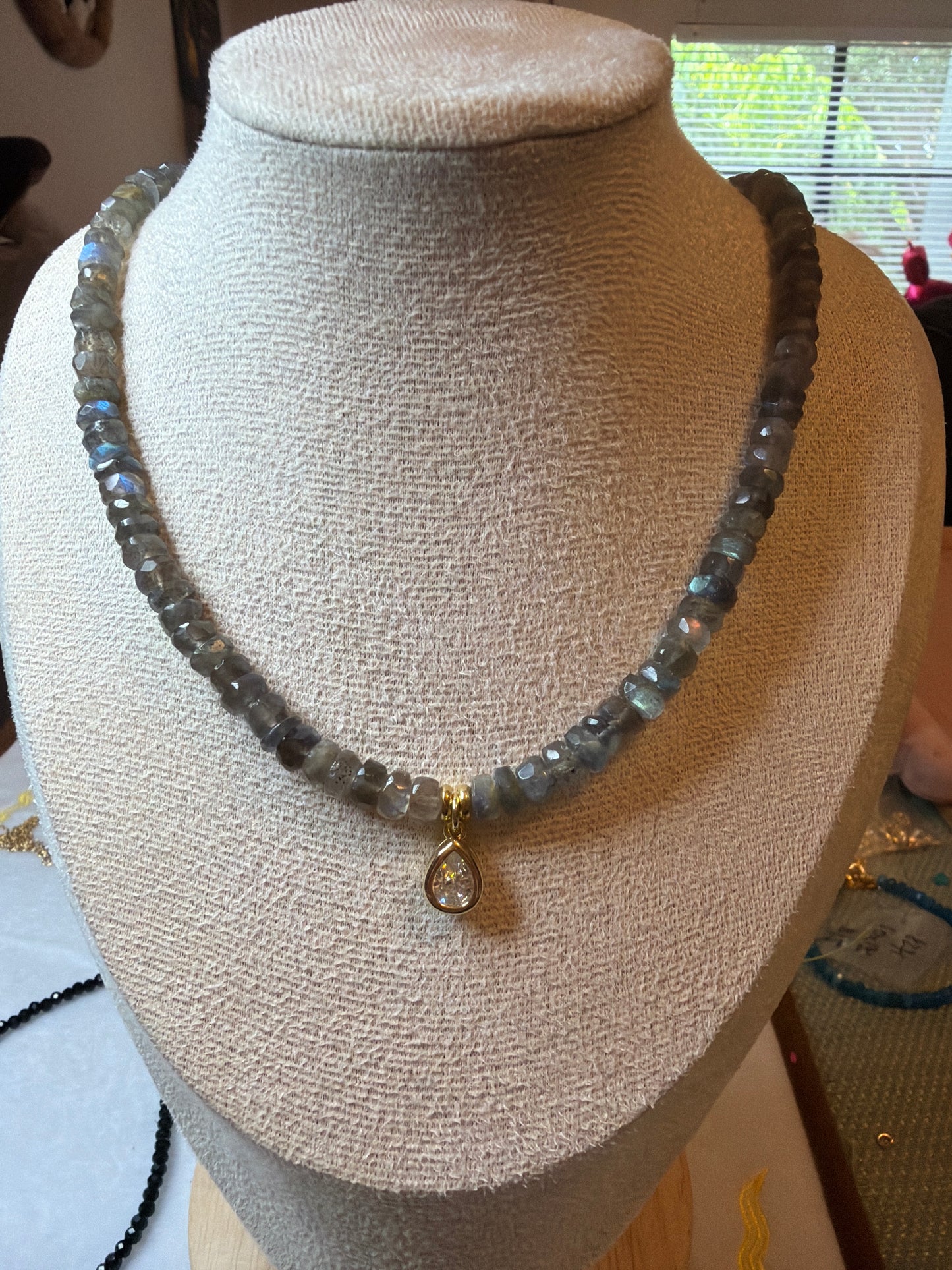 Sun & Moon Gemstone Necklace