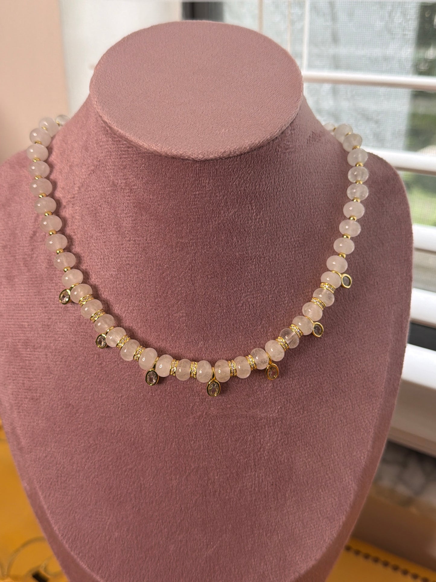 Candy Drop Necklace with 18K Gold Spacers | 16" + 2" Extender