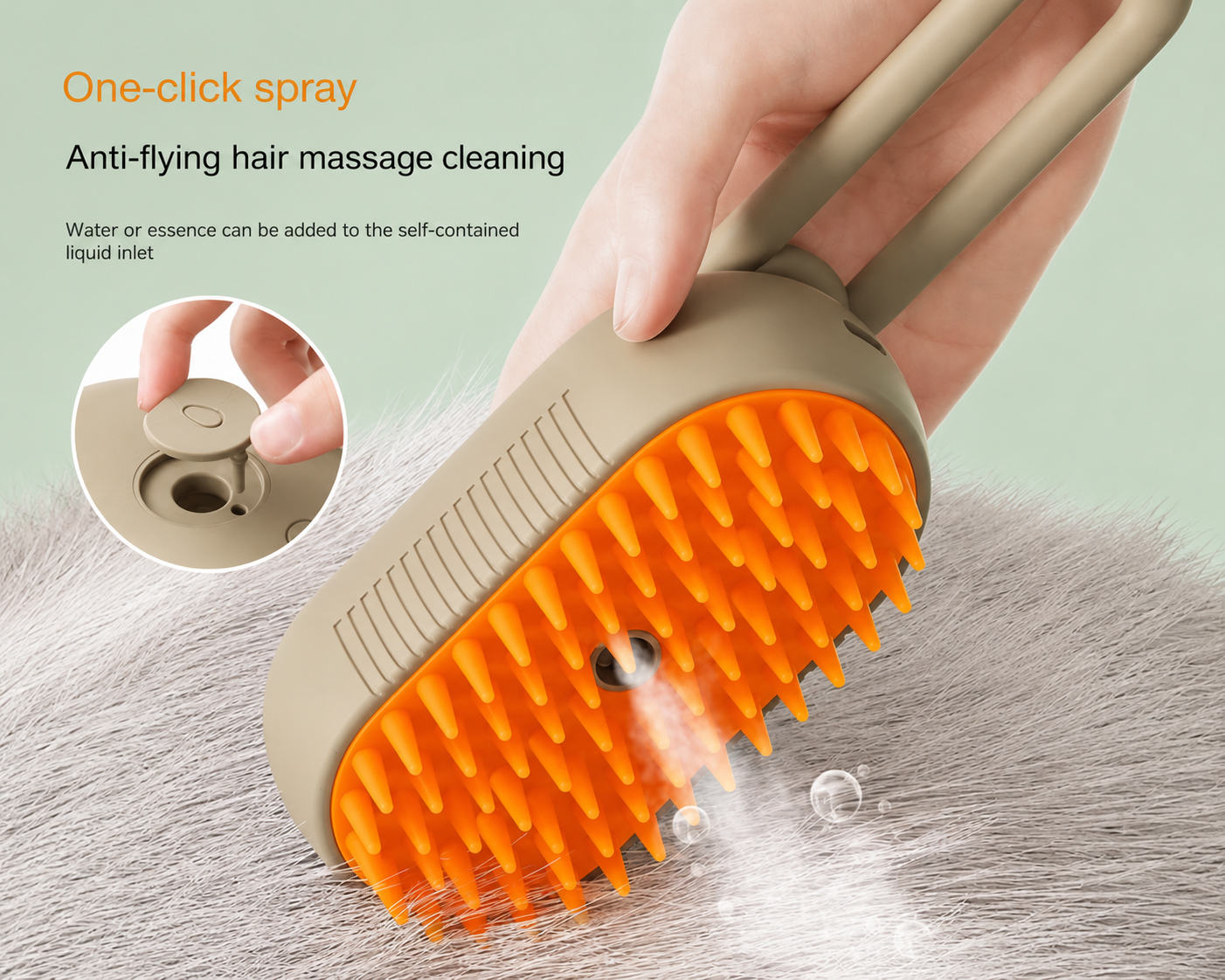 3-in-1 Electric Pet Grooming Brush for Dogs & Cats