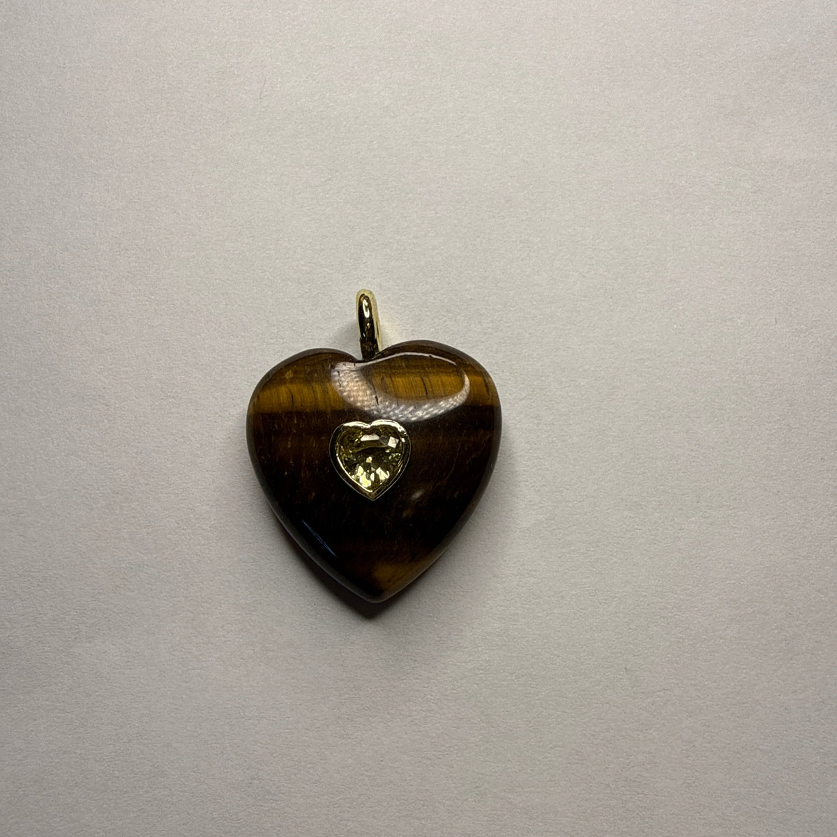 💖Puffy Heart Natural Stone Charm