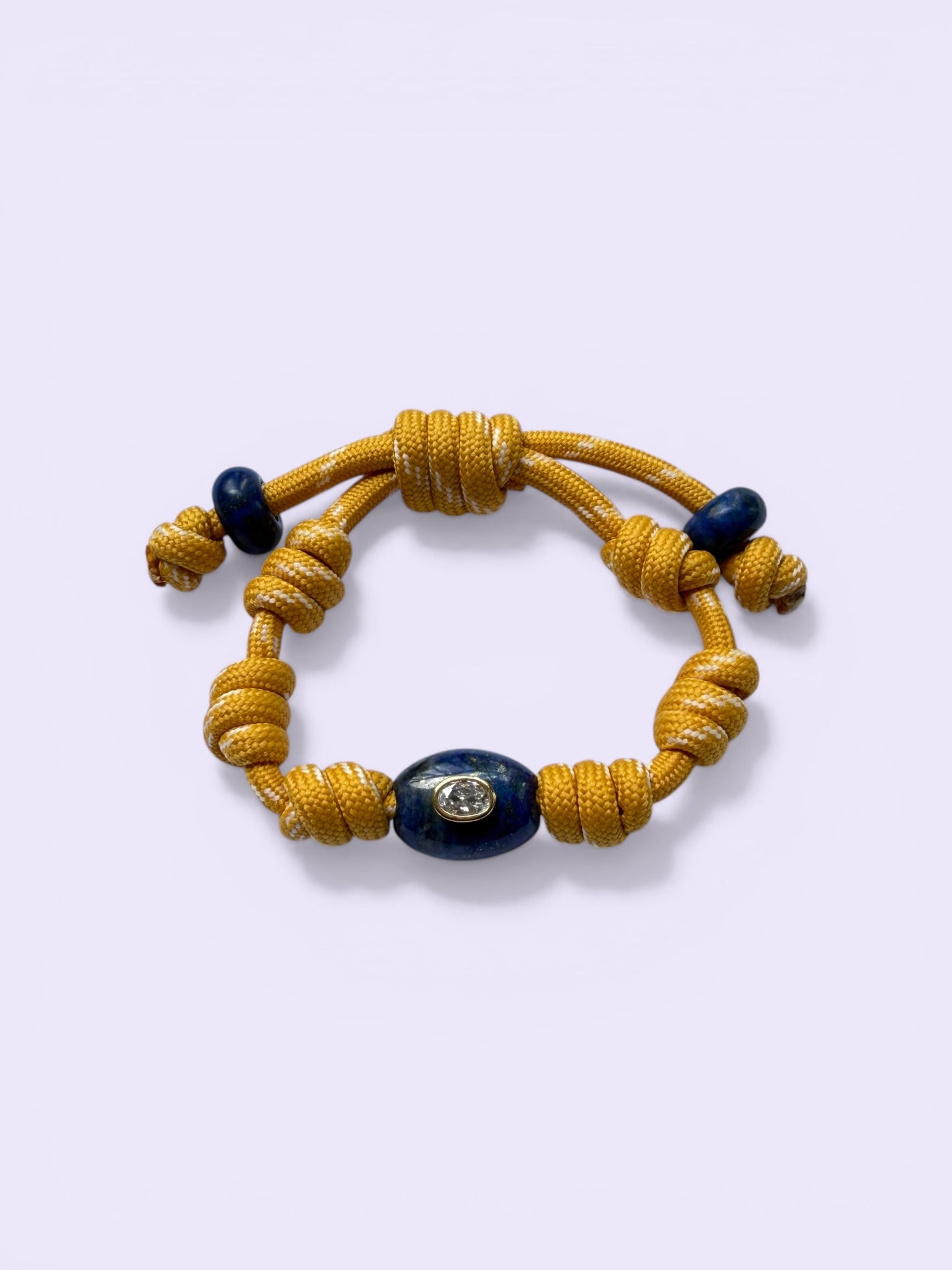 Paracord Knot Bracelet with Jade Charm