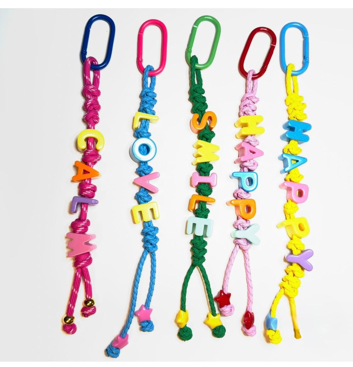 Color Pop Positive Vibes key chain