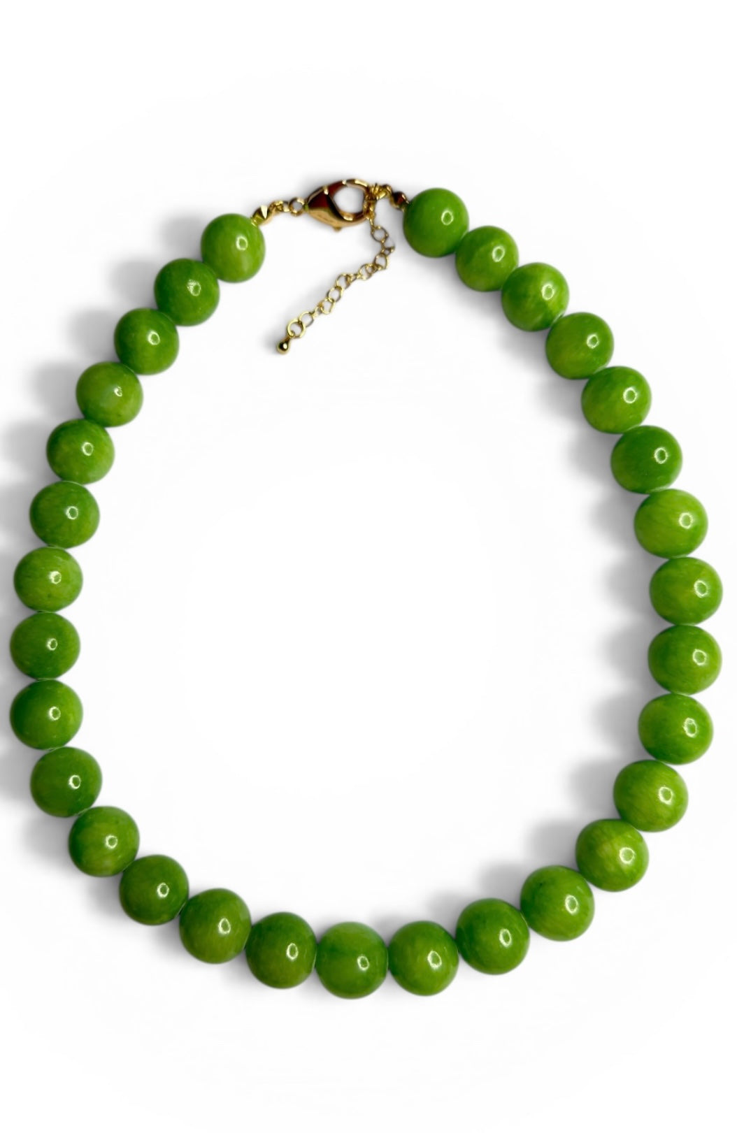 Jade Sugar Pop Chunky Necklace - 14mm Chunky Beads