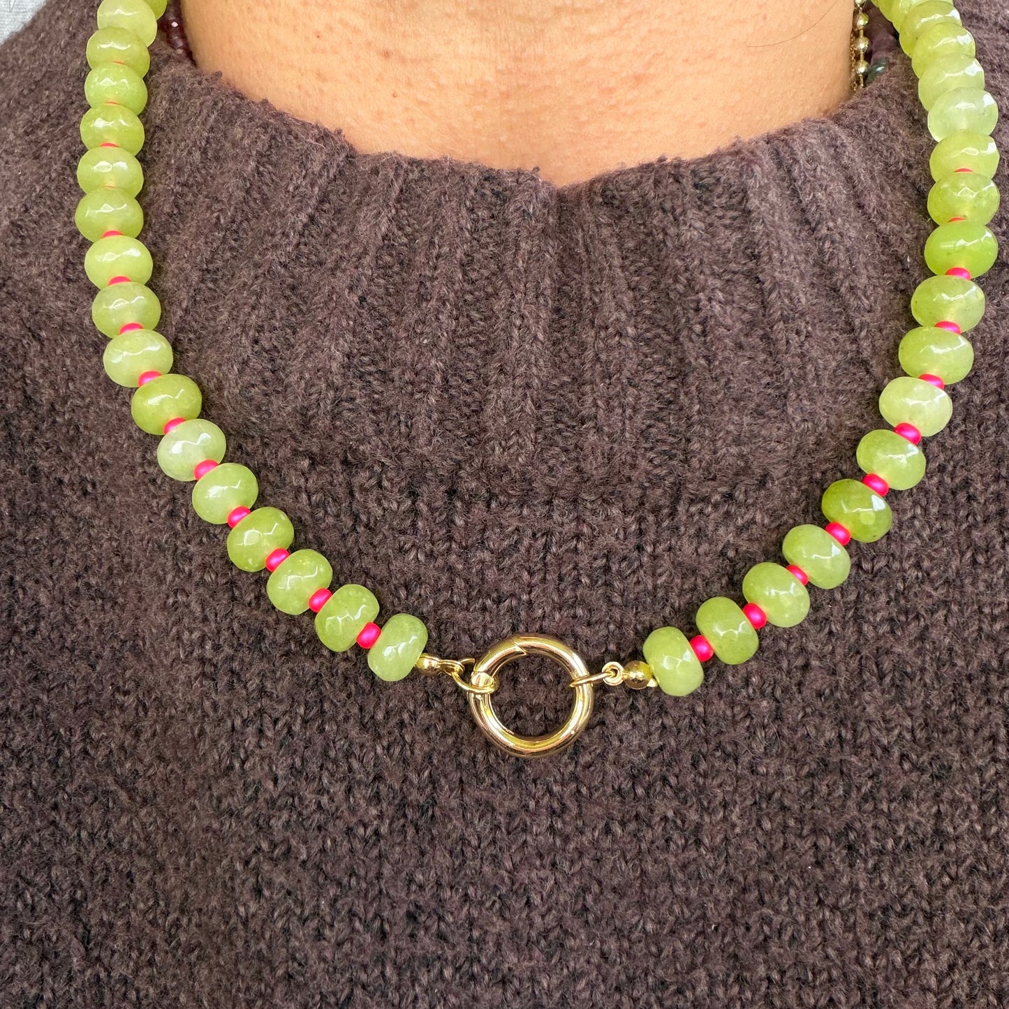 Limoncello Serpentine Beaded Necklace