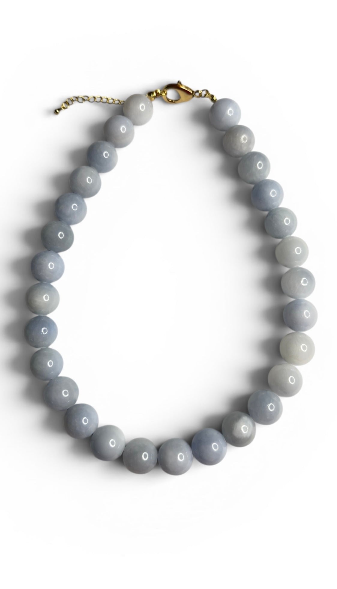 Jade Sugar Pop Chunky Necklace - 14mm Chunky Beads