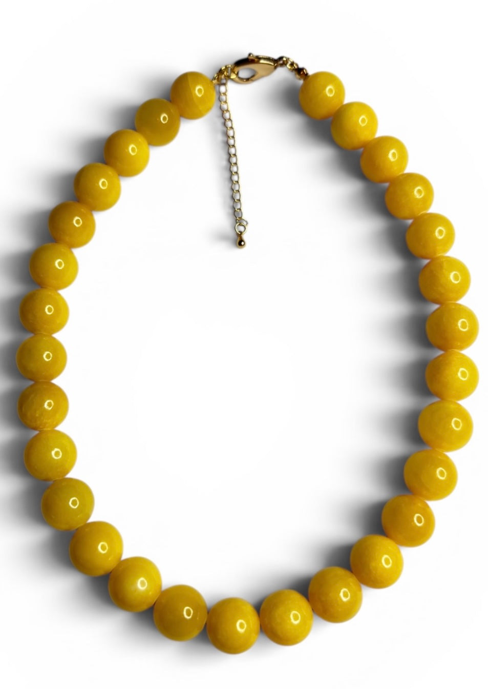 Jade Sugar Pop Chunky Necklace - 14mm Chunky Beads