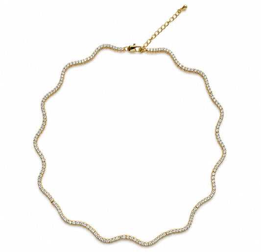 Golden Wave Necklace
