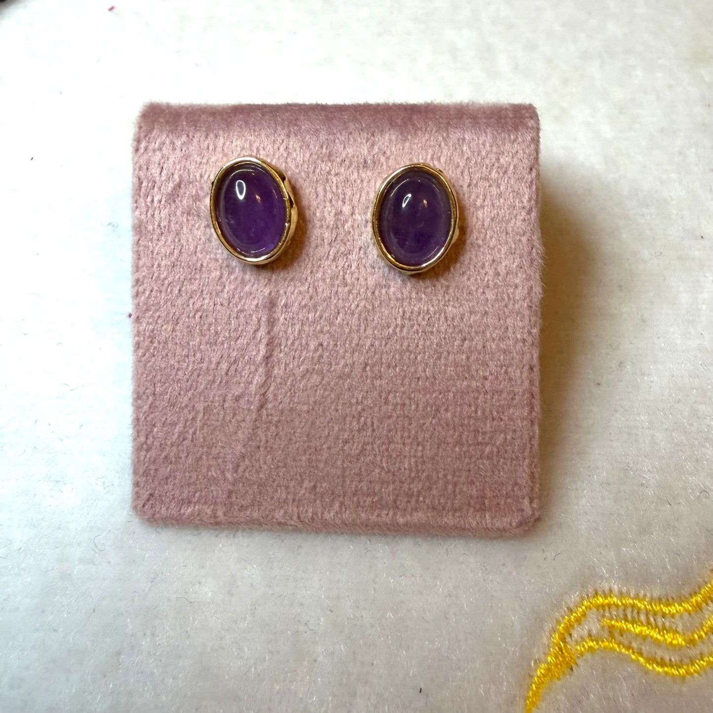 Golden Glow Natural Stone Earrings