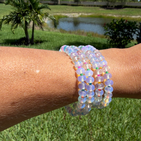 Multicolor Opal Beaded Bracelet