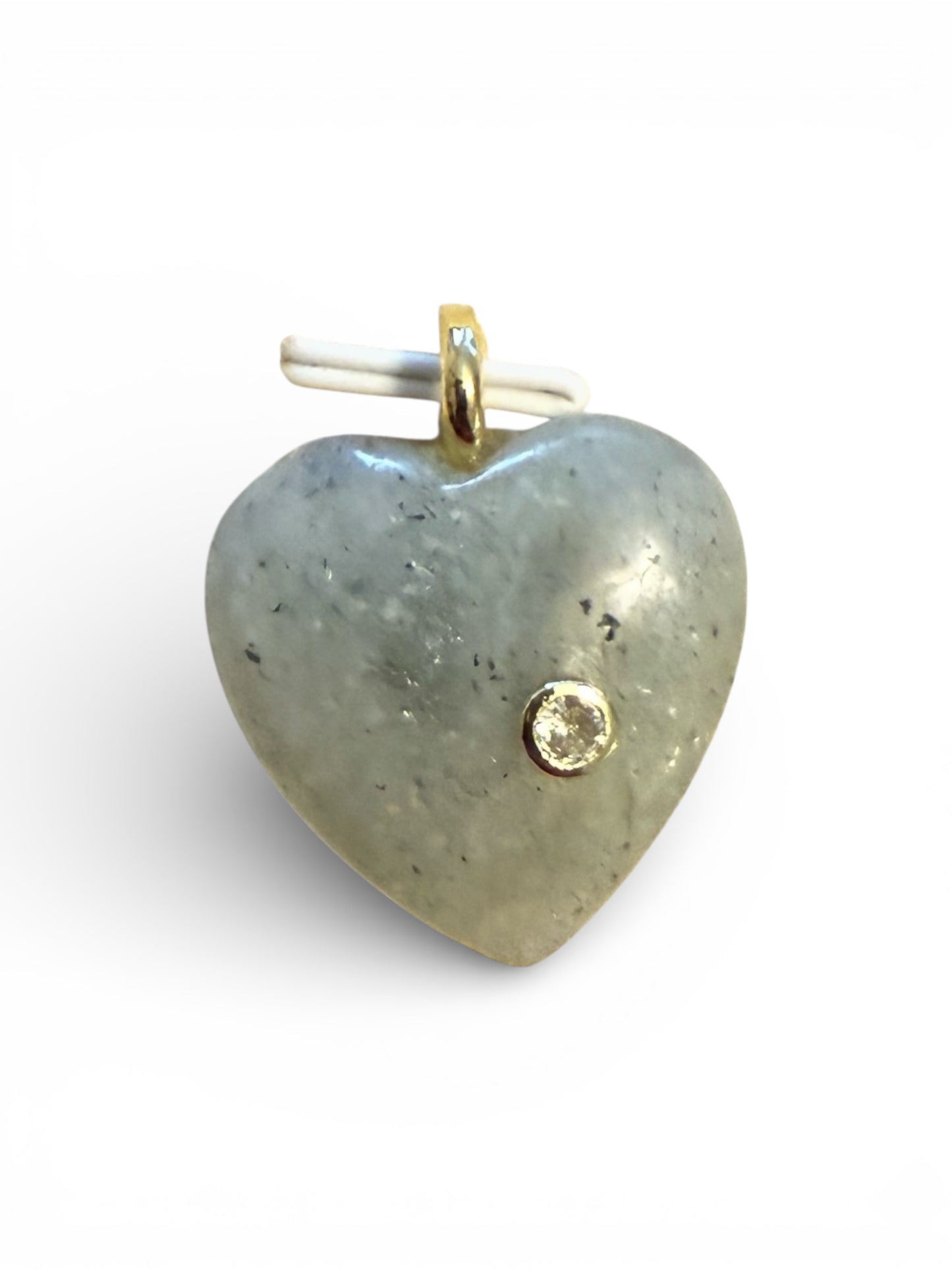 💖Heart Natural Stone Charm