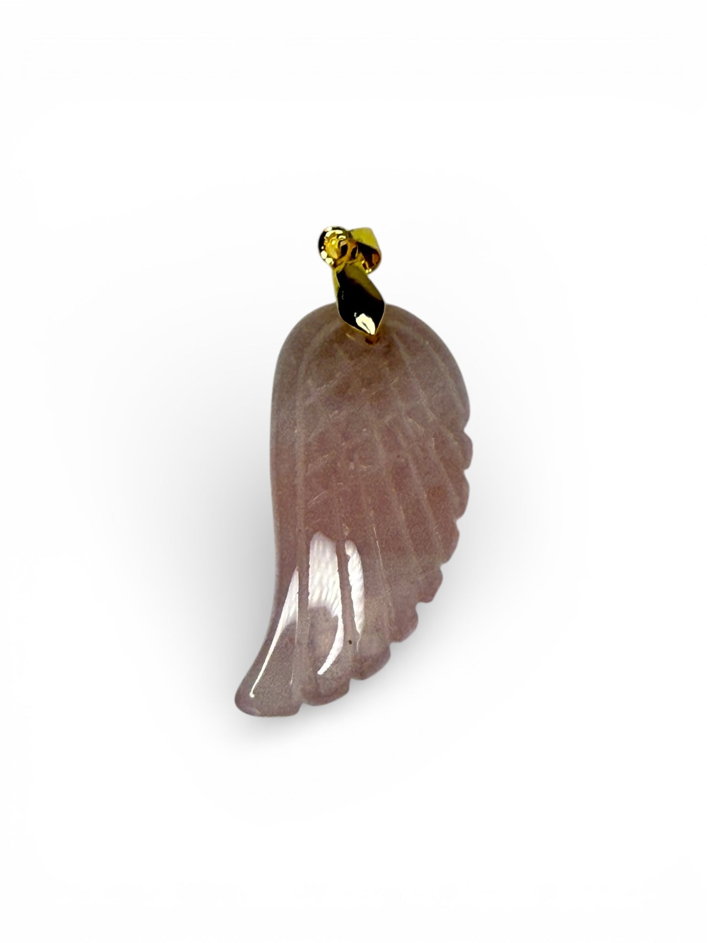 ✨ Angel Wing Natural Stone Charm