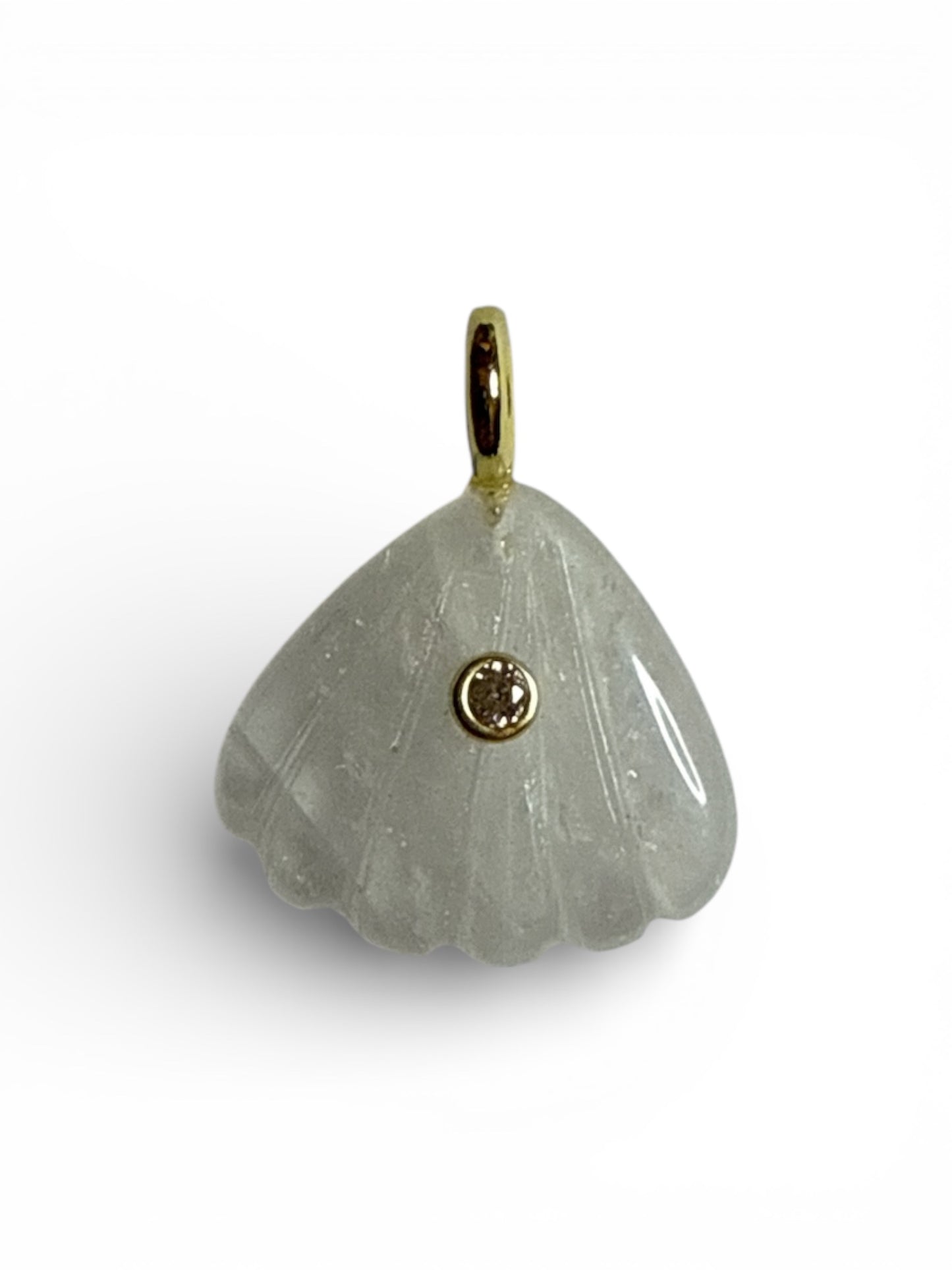 Mini Shell Natural Stone Charm