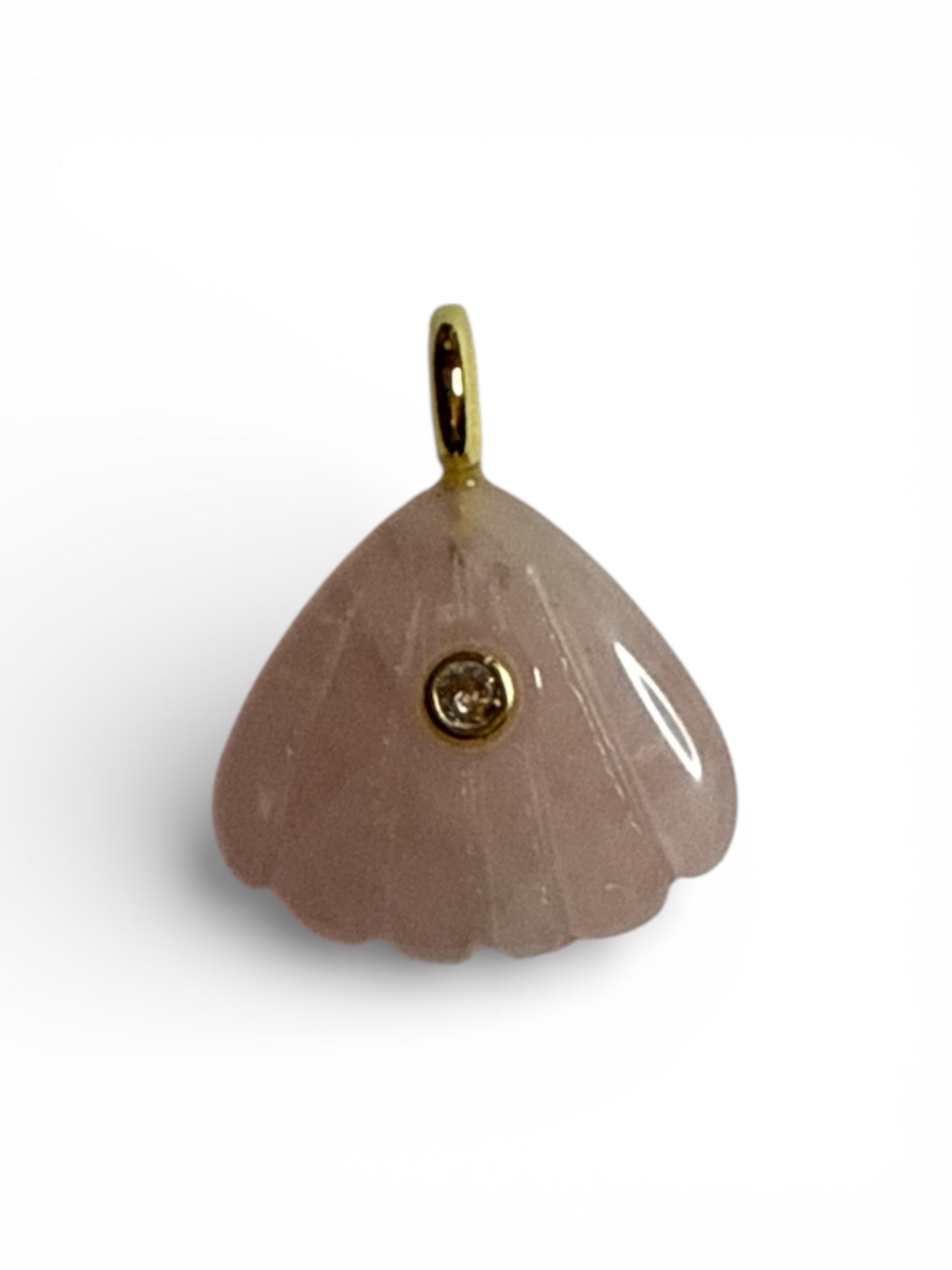Mini Shell Natural Stone Charm