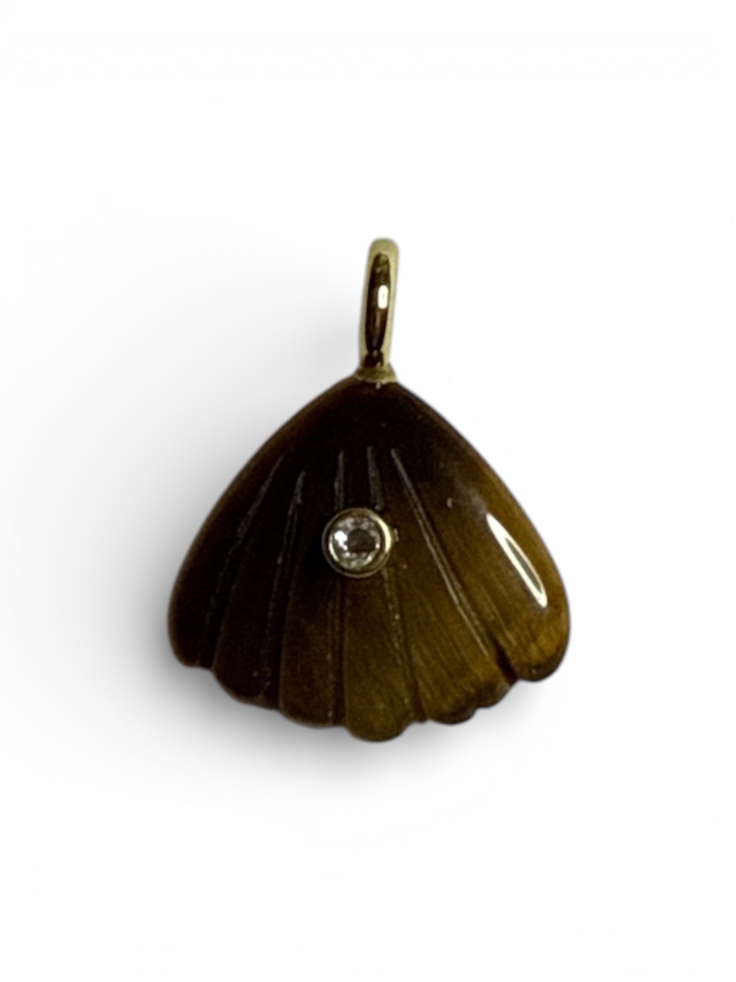 Mini Shell Natural Stone Charm