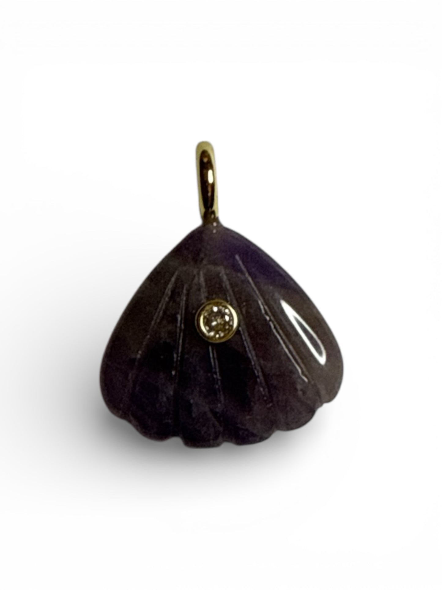 Mini Shell Natural Stone Charm