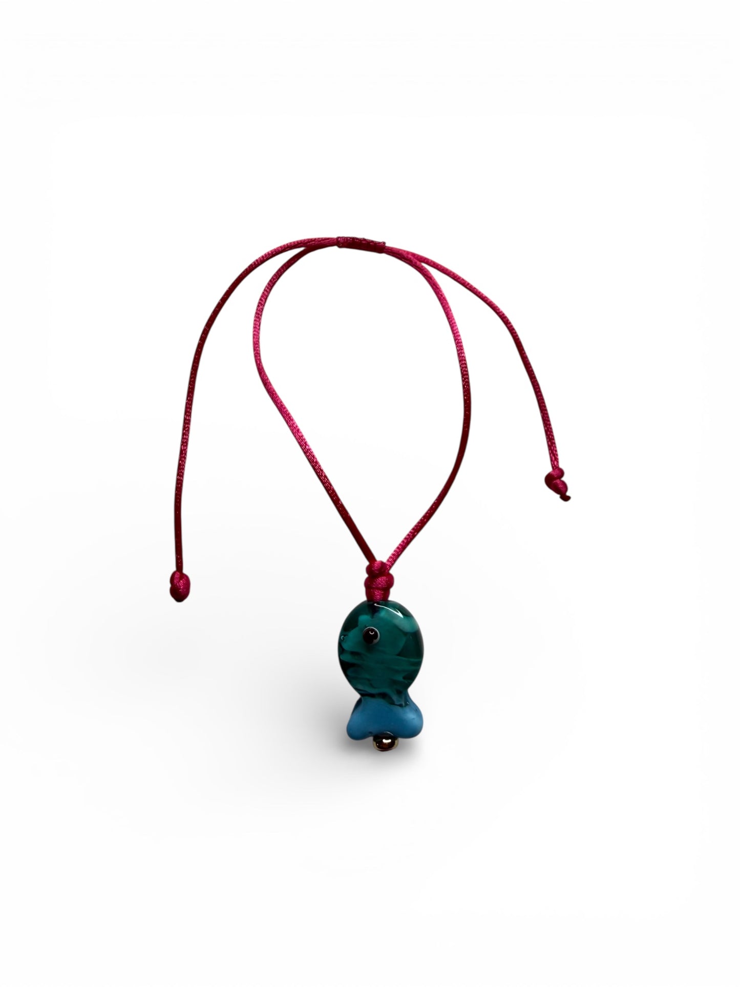 🐠 Color Splash Fish String Bracelet – Murano-Style Glass Charm