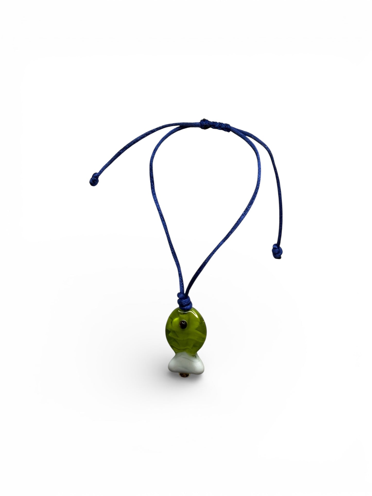 🐠 Color Splash Fish String Bracelet – Murano-Style Glass Charm