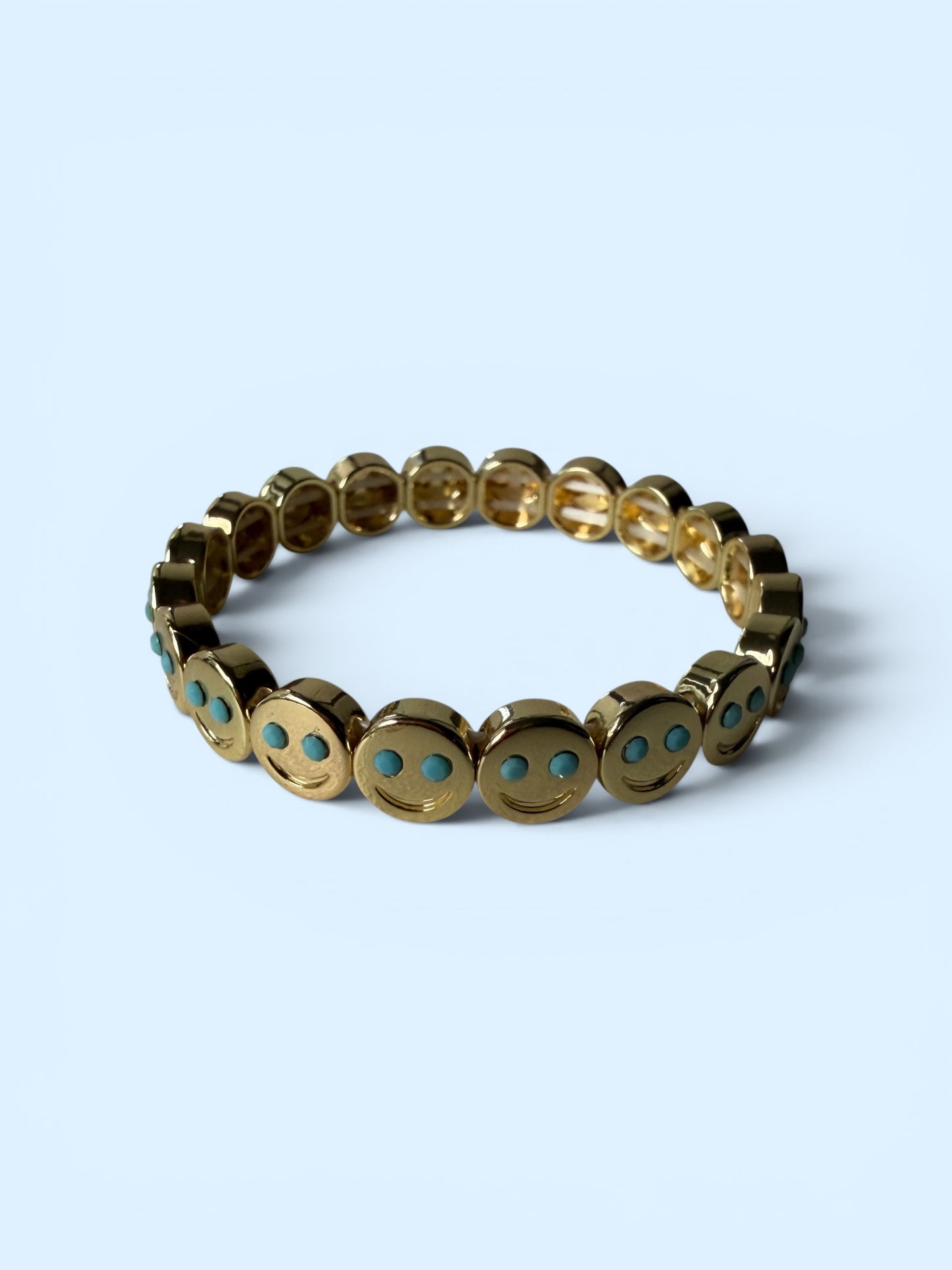 Happy Face Elastic Band Bracelet