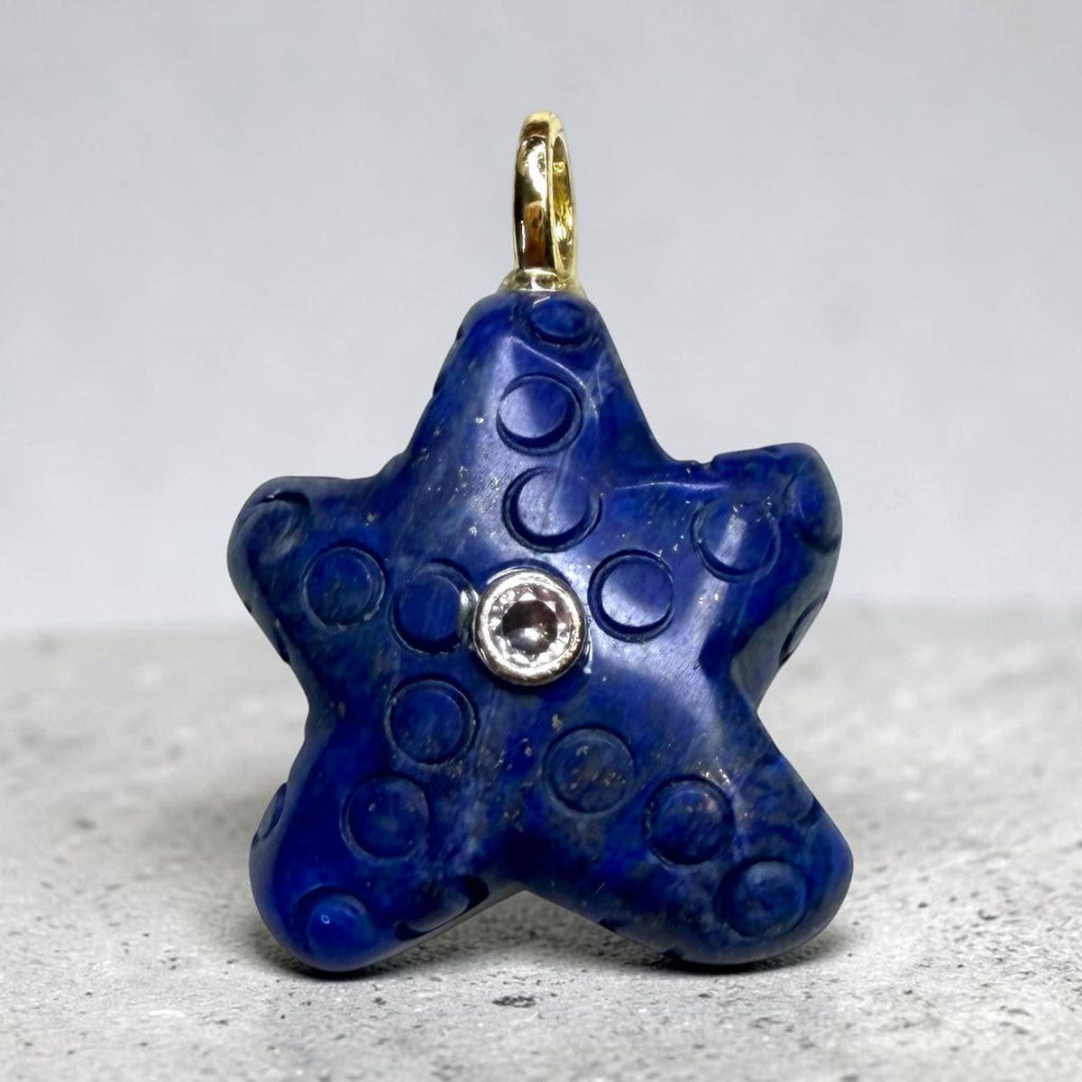 Starfish Pendant with 14K Gold Plated Bail
