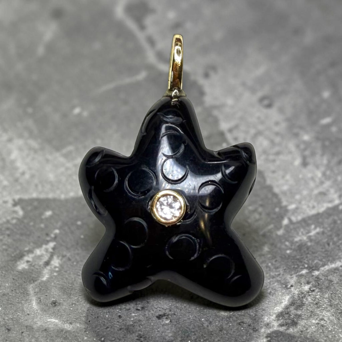 Starfish Pendant with 14K Gold Plated Bail