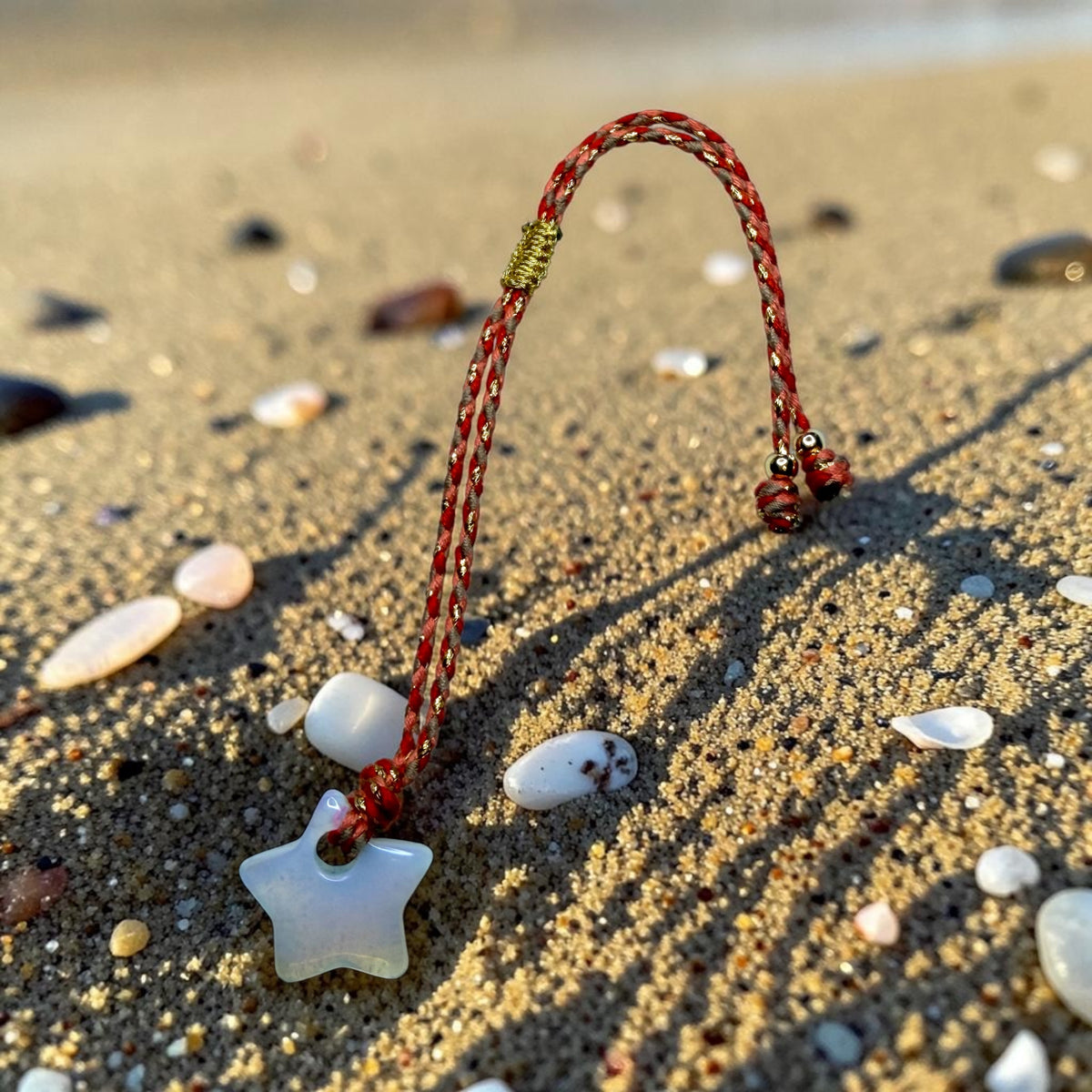 Lucky Star Natural Stone Bracelet 🌟