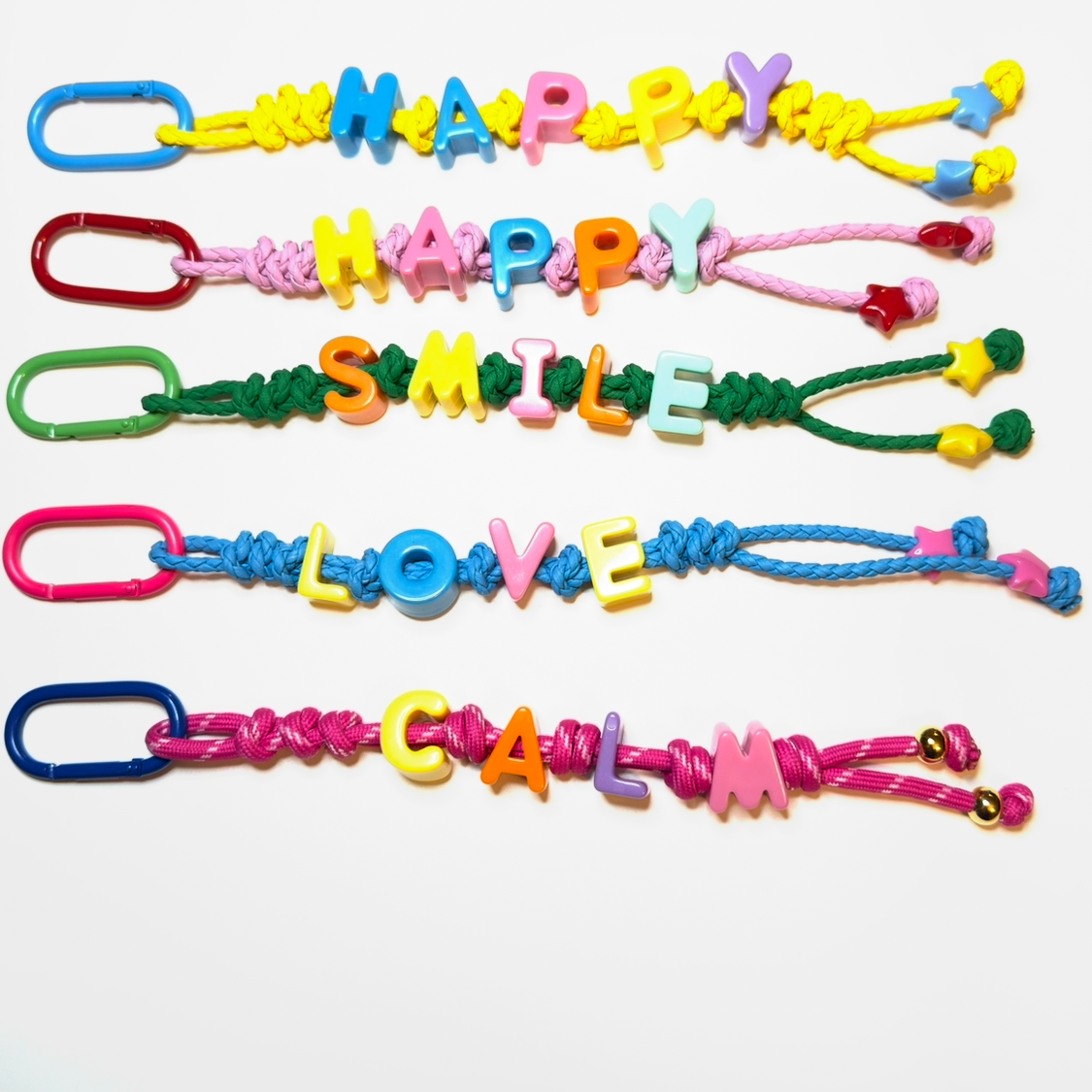 Color Pop Positive Vibes key chain