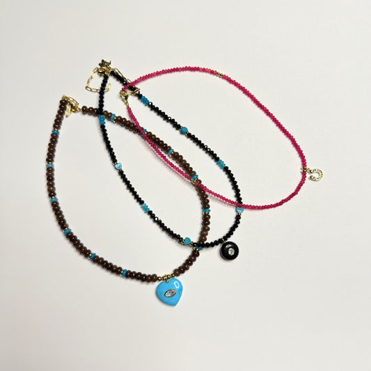 Handmade Natural Stone Bead Necklace