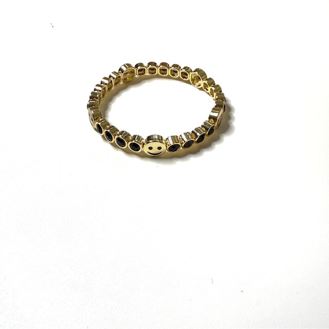 Happy Face Elastic Band Bracelet