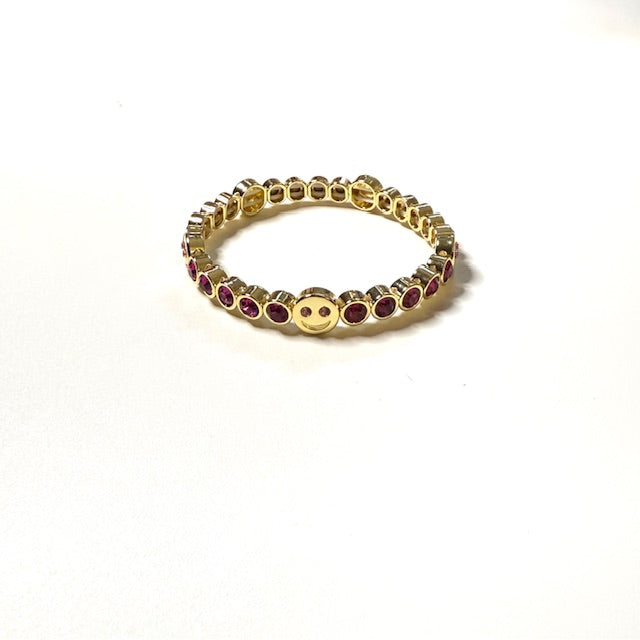 Happy Face Elastic Band Bracelet